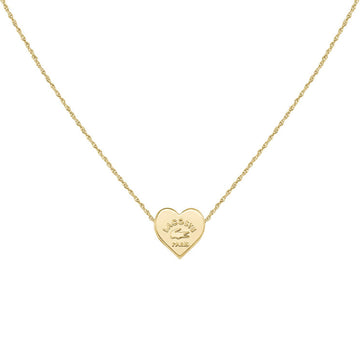 Γυναικείο κολιέ Lacoste 2040399 με κρεμαστή καρδιά, κατασκευασμένο από επιχρυσωμένο ατσάλι!